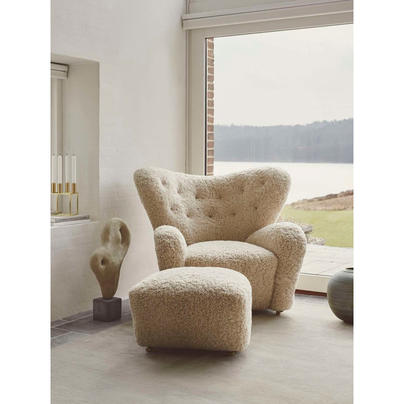 The Tired Man Lounge Chair, Sheepskin