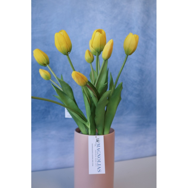 Yellow Spring Real Touch Tulip Bundle