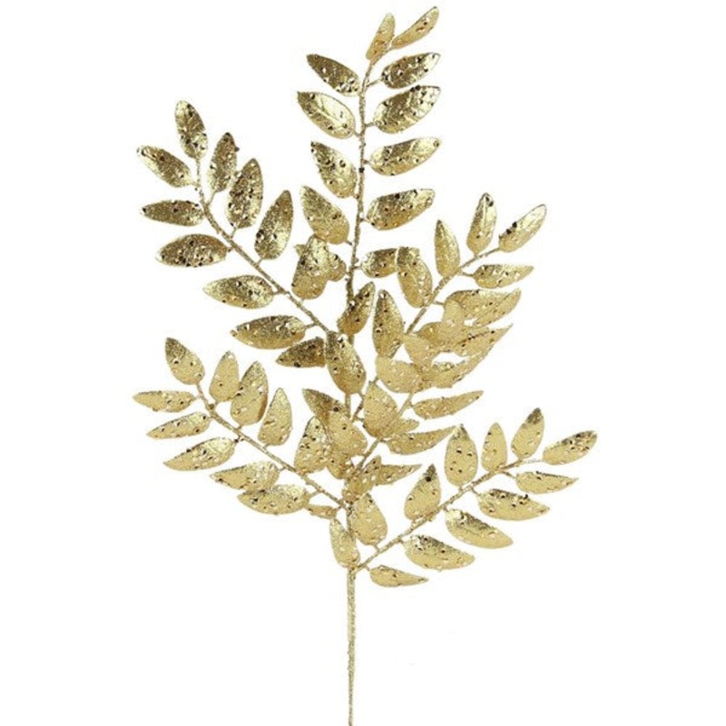 21″L Glitter Honey Locust Branch