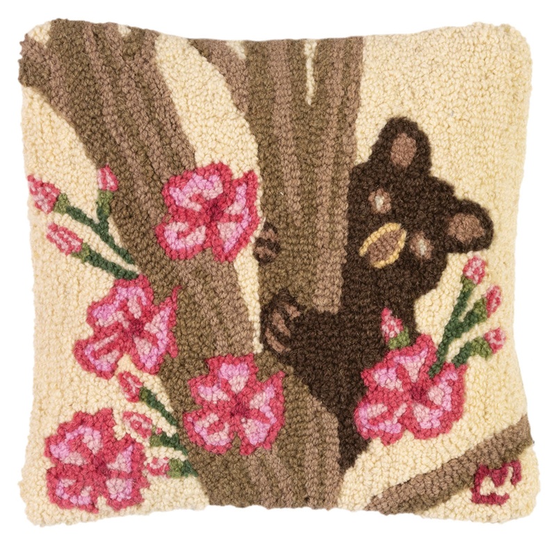 Bear And Blossom – 14″ x 14″
