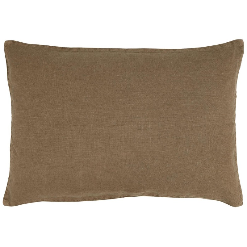 Cushion Linen Chocolate 60 x 40cm