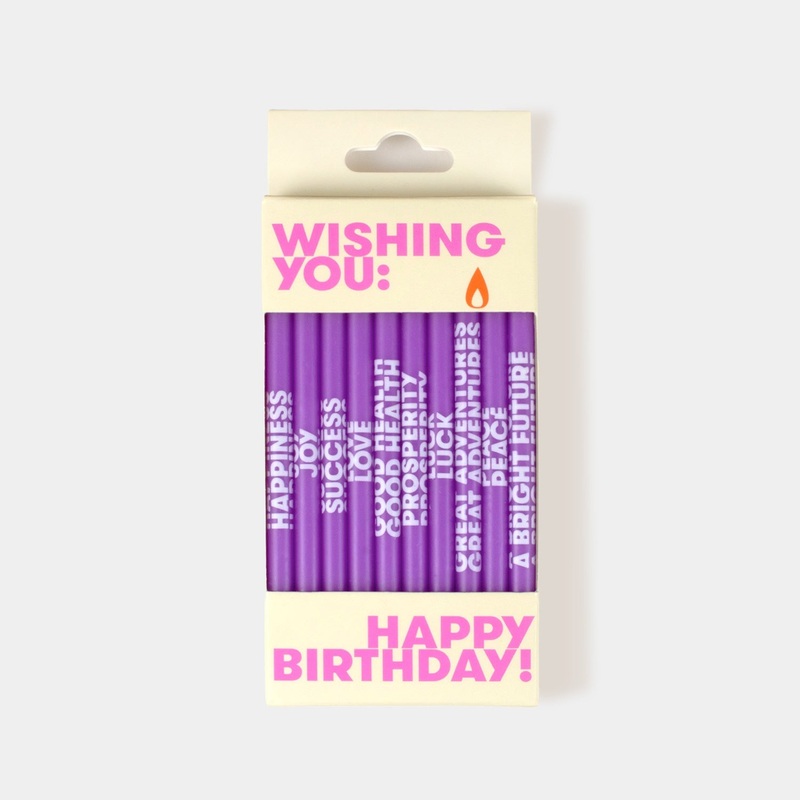 Wishing You: Birthday Candles – Purple