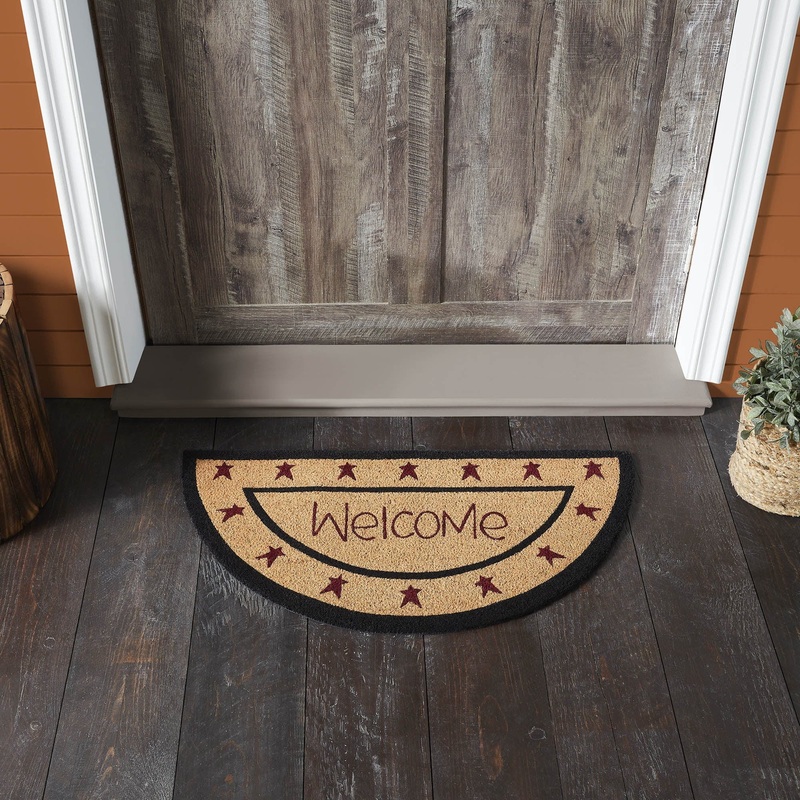 Connell Coir Welcome Rug Half Circle 16.5×33
