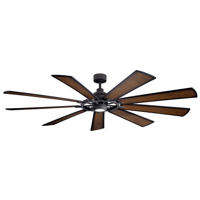 Kichler 300285 Gentry XL 85″ Outdoor Ceiling Fan with LED Light Kit
