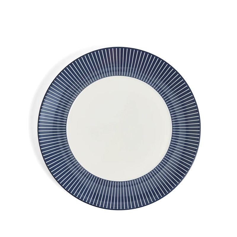 Wedgwood Gio Pinstripe Blue Dinnerware, Side Plate, 9 inch