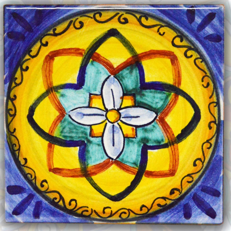 FRANCESCA NICCACCI: Deruta Vario Hand Painted Wall Tile