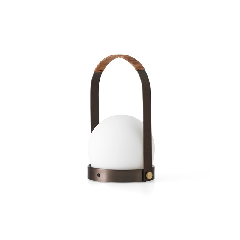 **FREE GIFT** Carrie Portable LED Lamp, Bronzed Brass