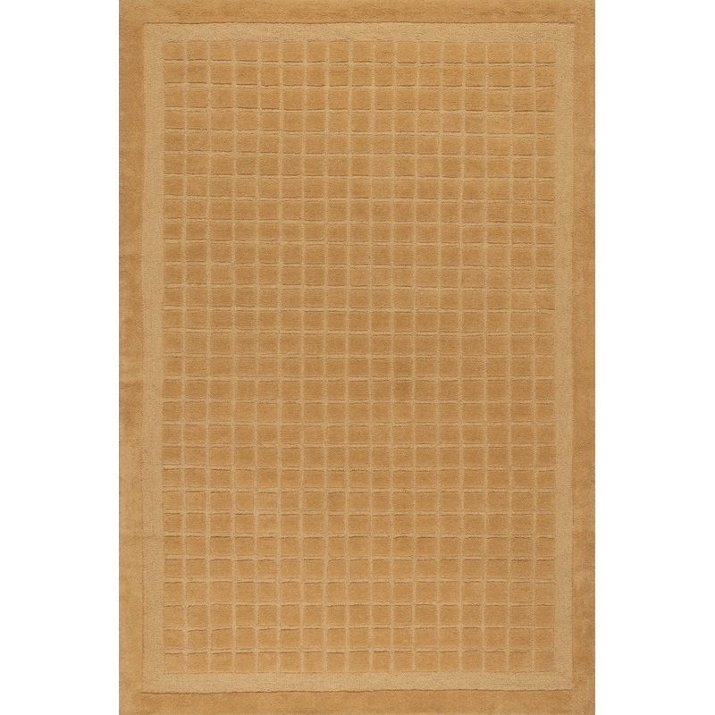 Fritz Checked Wool Rug | Golden Yellow