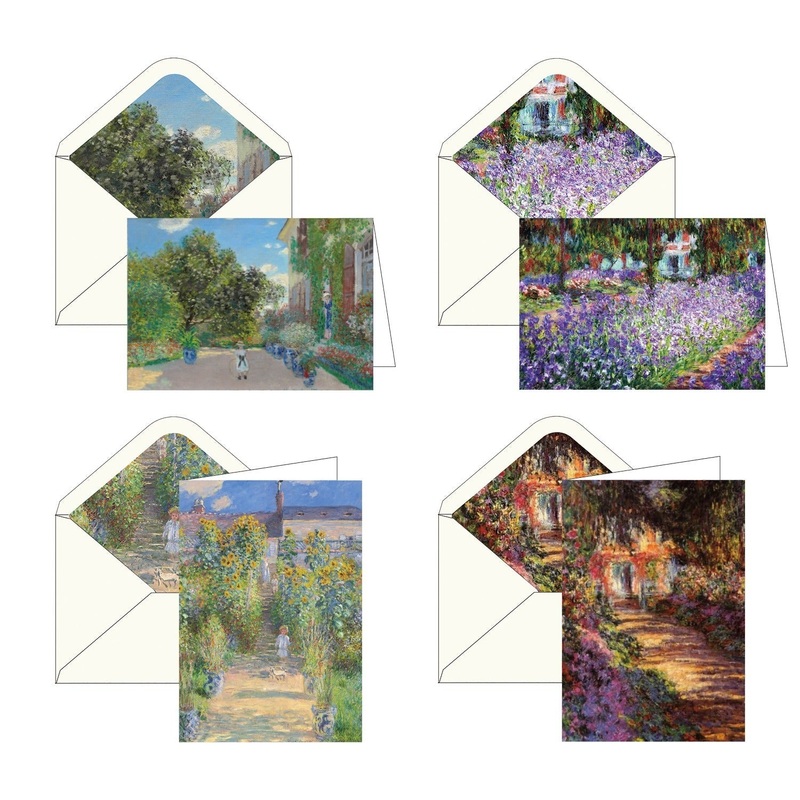 Note Cards – Monet Gardens – Box of 16 Cards & Envelopes