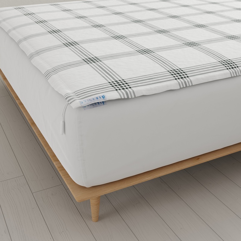 QuickZip Fitted Sheet (Base + Zip Sheet) – Twilluxe Flannel