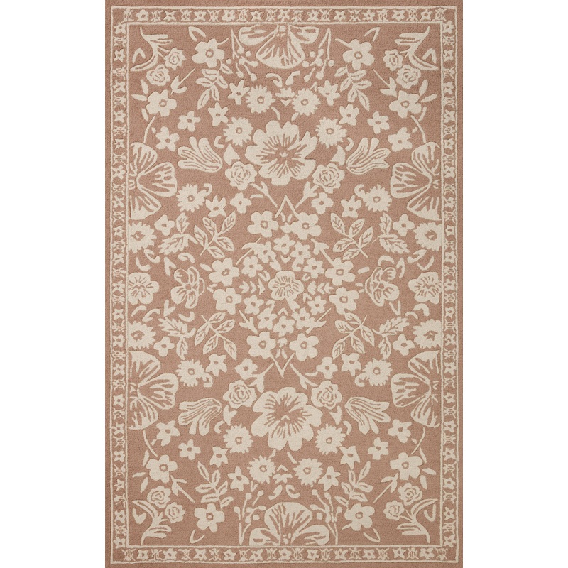 Rifle Paper Co. x Loloi Arboretum Rug | Rose Garden  Rust