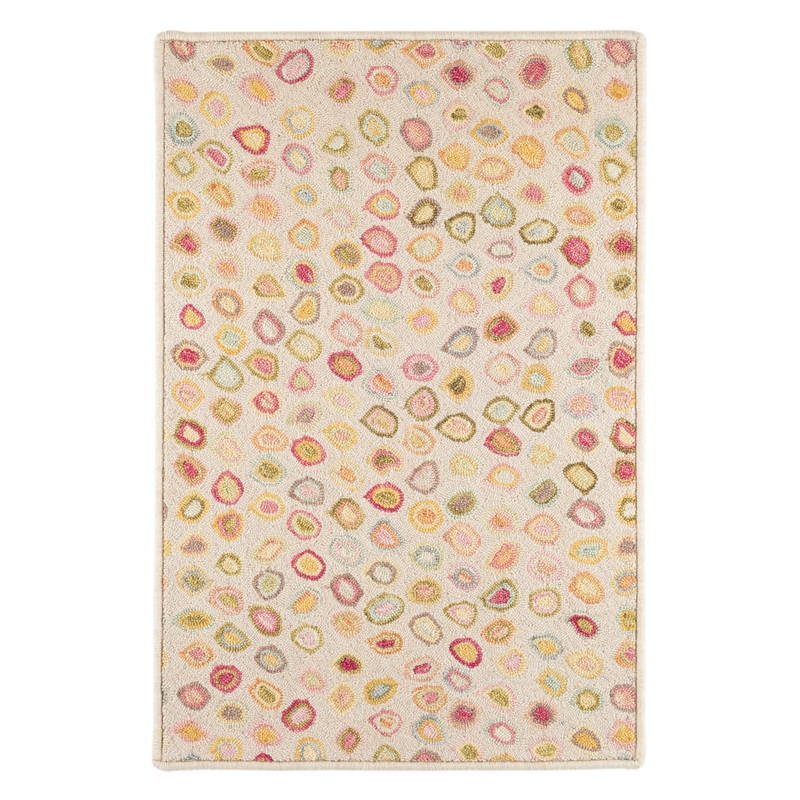 Cat’s Paw Hand Micro Hooked Wool Custom Rug | Pastel