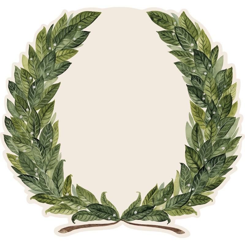 Die-cut Laurel Wreath Placemat