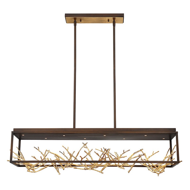 Eurofase 35642 Aerie 8-lt 42″ LED Rectangular Chandelier