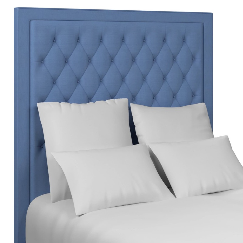 Stonington Tufted Headboard | Estate Linen French Blue