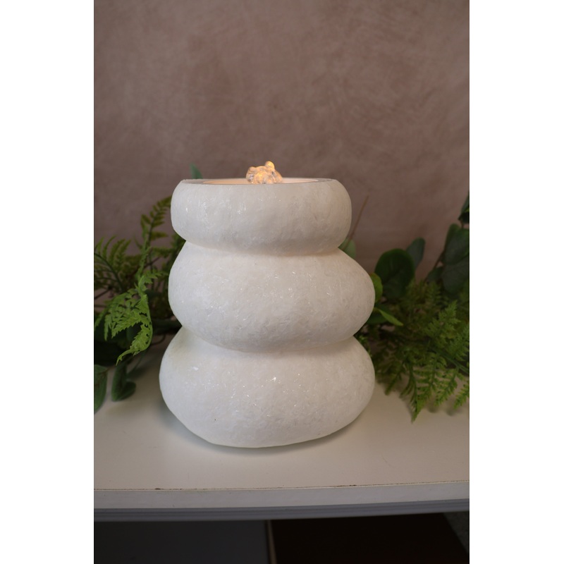 White Rock Fountain Candle