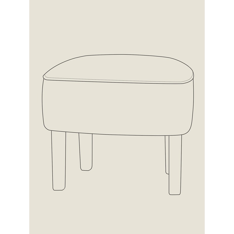 Ingeborg Ottoman – Custom