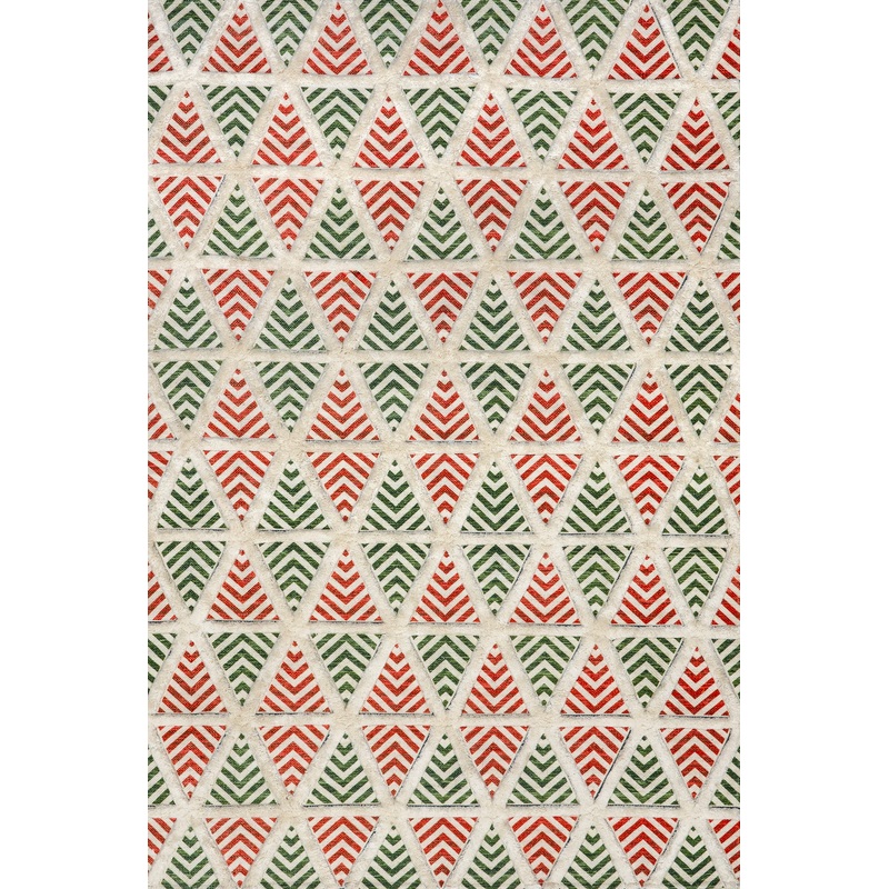 Lexley Triangular Rug | Red
