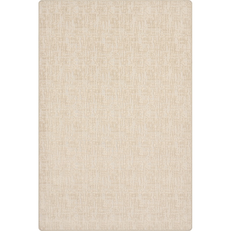 Phoebe Distressed Crosshatch Custom Rug | Beige