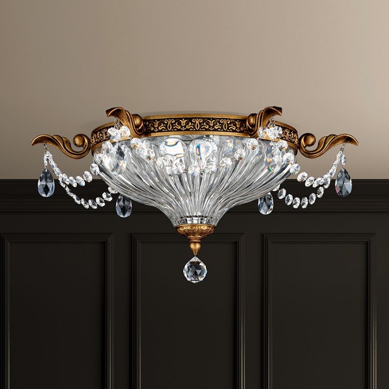 Schonbek 5633 Milano 2-lt 17″ Flush Mount