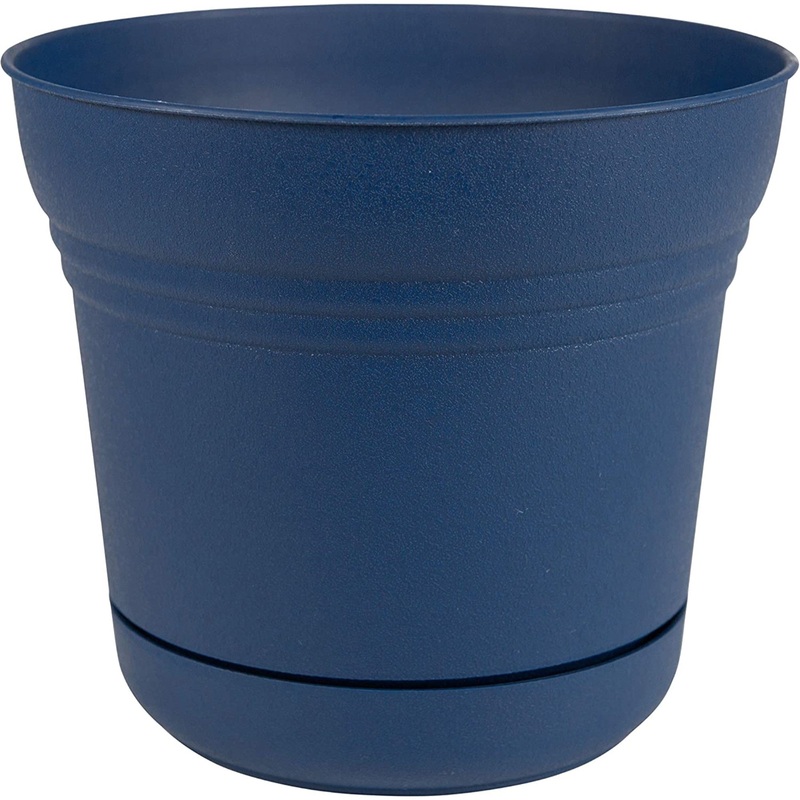 Bloem Saturn Plastic In/Outdoor Flower Pot Planter with Saucers