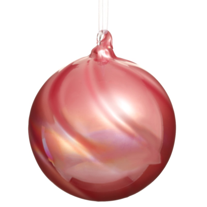 Glass Ball Ornament – Mauve