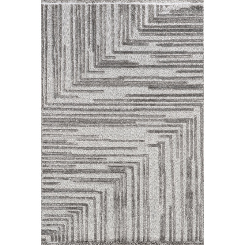 Monique Abstract Line Rug | Grey