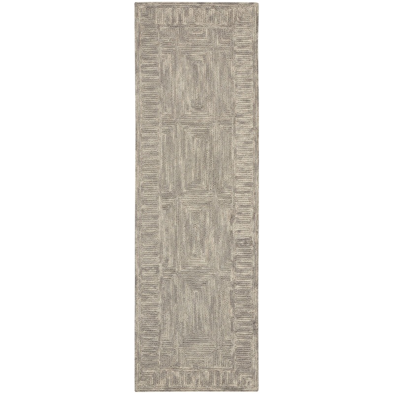 Nourison Colorado 2’3″ x 7’6″ Grey Modern Indoor Rug