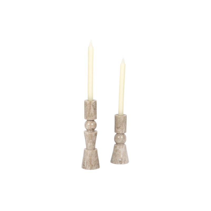 ROSETTE TAPER CANDLESTICKS