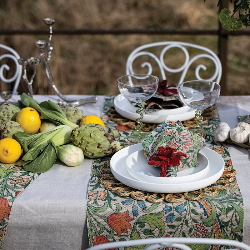 William Morris Golden Lily Organic Cotton Woven Textiles Collection
