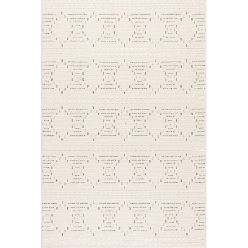 Yareli Hourglass Diamond Indoor/Outdoor Rug | Cream