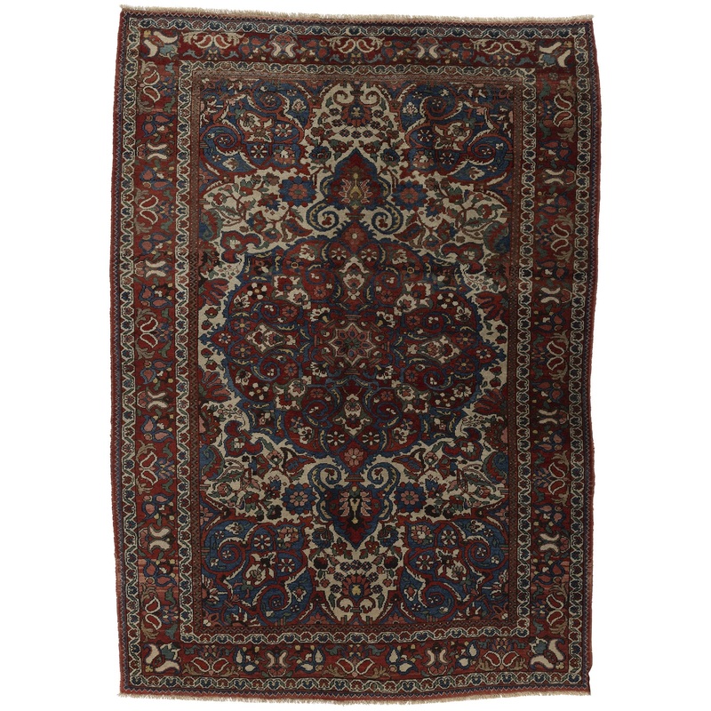 ANTIQUE PERSIAN BAKTIAR  3’5″ x 5’5″