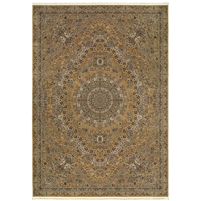 Masterpiece Gold Ivory Traditional Oriental Indoor Rug
