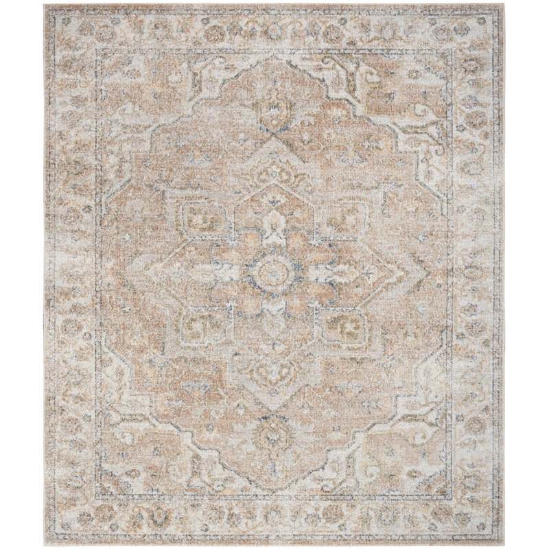 Nourison Astra Machine Washable Beige Vintage Indoor Rug ASW12