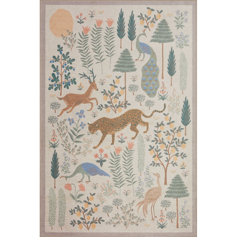 Rifle Paper Co. x Loloi Menagerie Rug | Les Fauves Cream