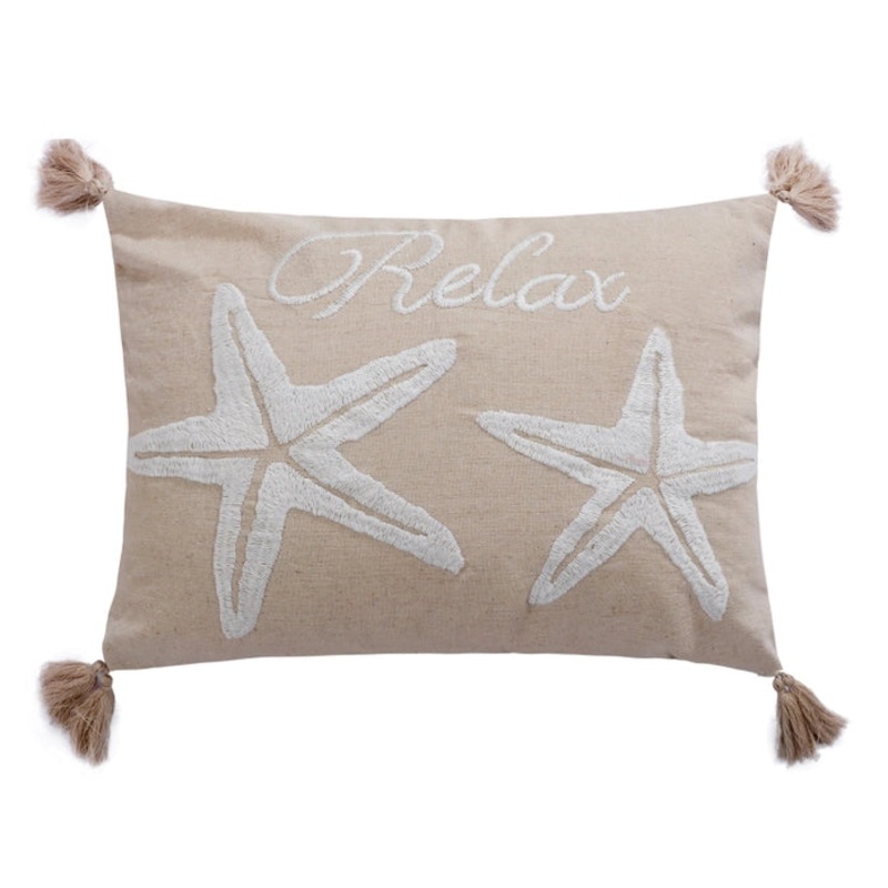 San Sebastian Coastal Starfish Relax Pillow – Coastal Accent Pillow