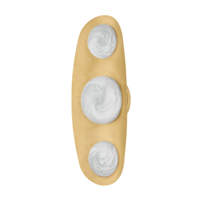 Corbett 472-03 Bezel 3-lt 18″ Tall LED Wall Sconce