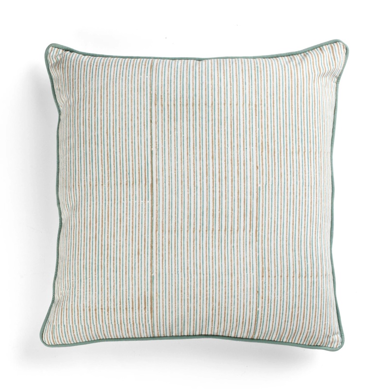 Cotton Cushion Cover Multi Stripe Design – Beige