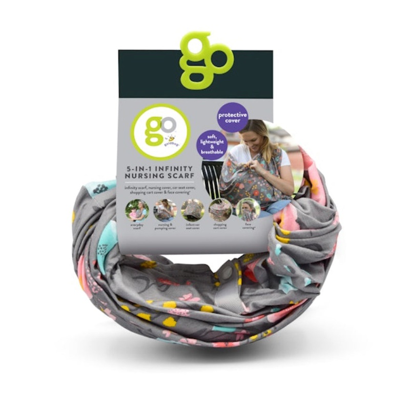 GO By Goldbug 5-in-1 Multi Use Cover and Nursing Scarf – Floral