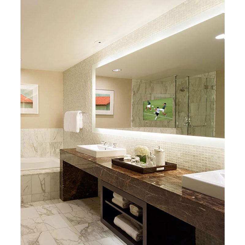 Electric Mirror Silhouette 54″ x 42″ Lighted Mirror TV with 15″ TV