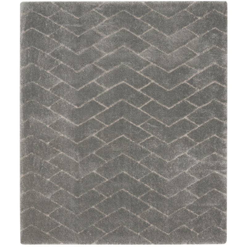 Nourison Dreamy Shag 7’10” x 9’10” Grey Shag Indoor Rug