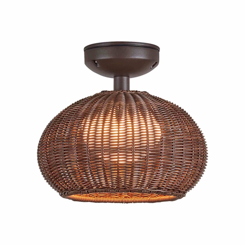 Garota 01 Outdoor LED Semi-Flush Mount Ceiling Light