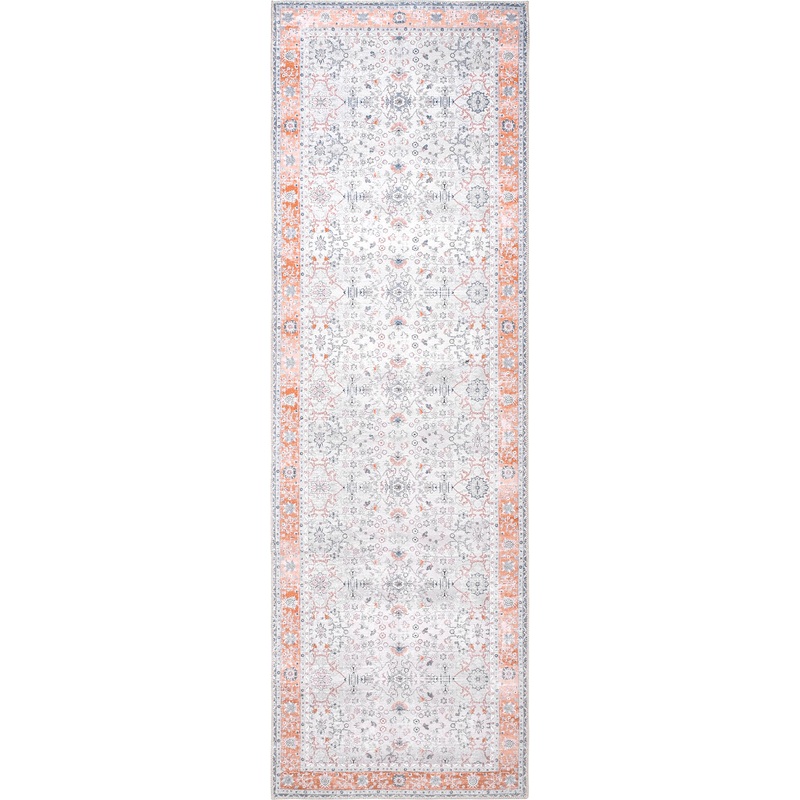 Paulina Persian Washable Rug | Light Grey
