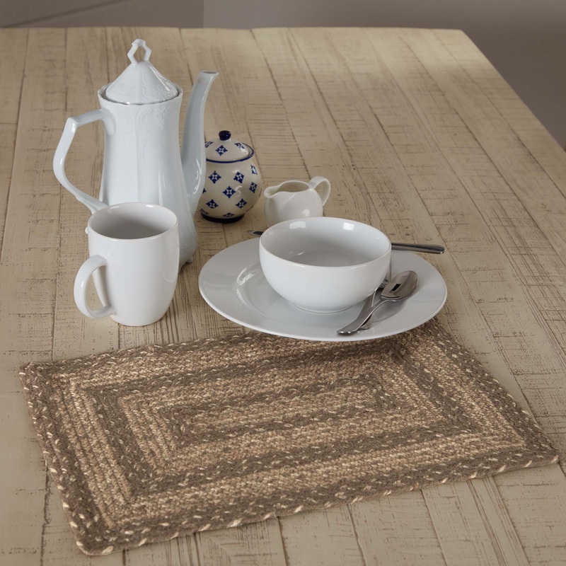 Cobblestone Jute Rect Placemat 12×18