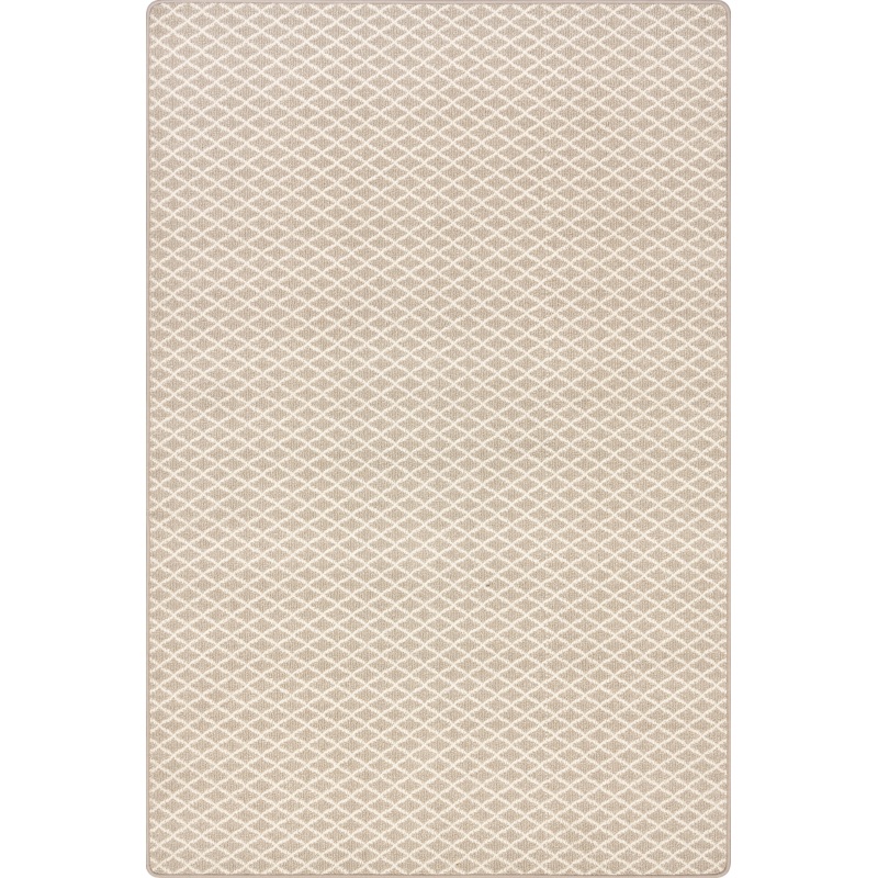 Kittiwake Micro-Trellis Custom Rug | Almond Grey