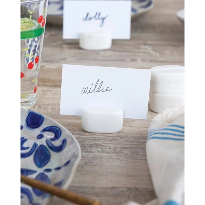 Marble Place Card/Photo Holders Set of 4