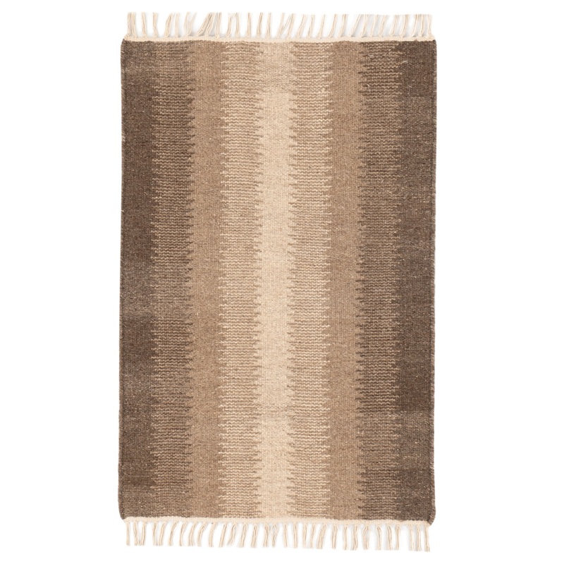 Ronan Ikat Handwoven Wool Rug | Natural