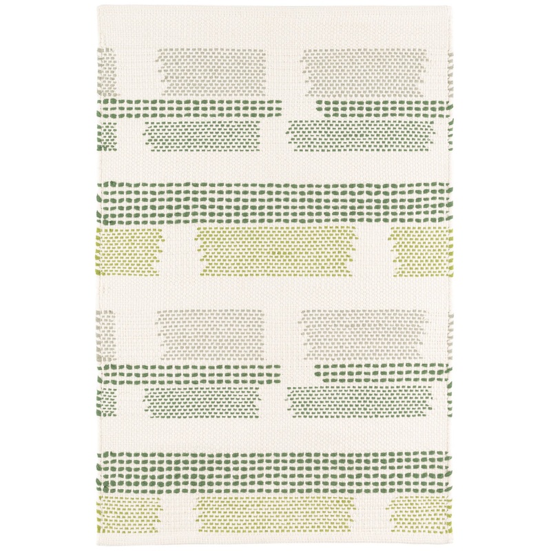 Tread Lightly Handwoven Cotton Rug | Green