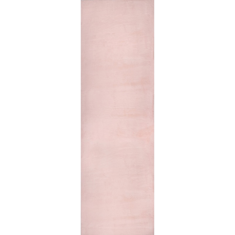 Faux Rabbit Shag Rug | Pink