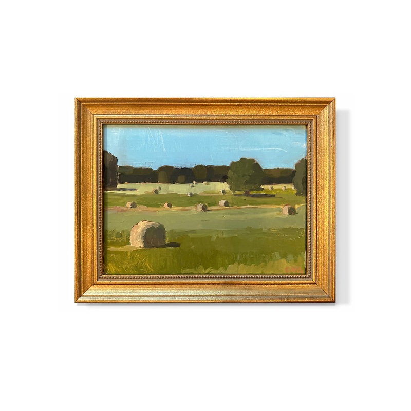 “Hay Bale Landscape I”